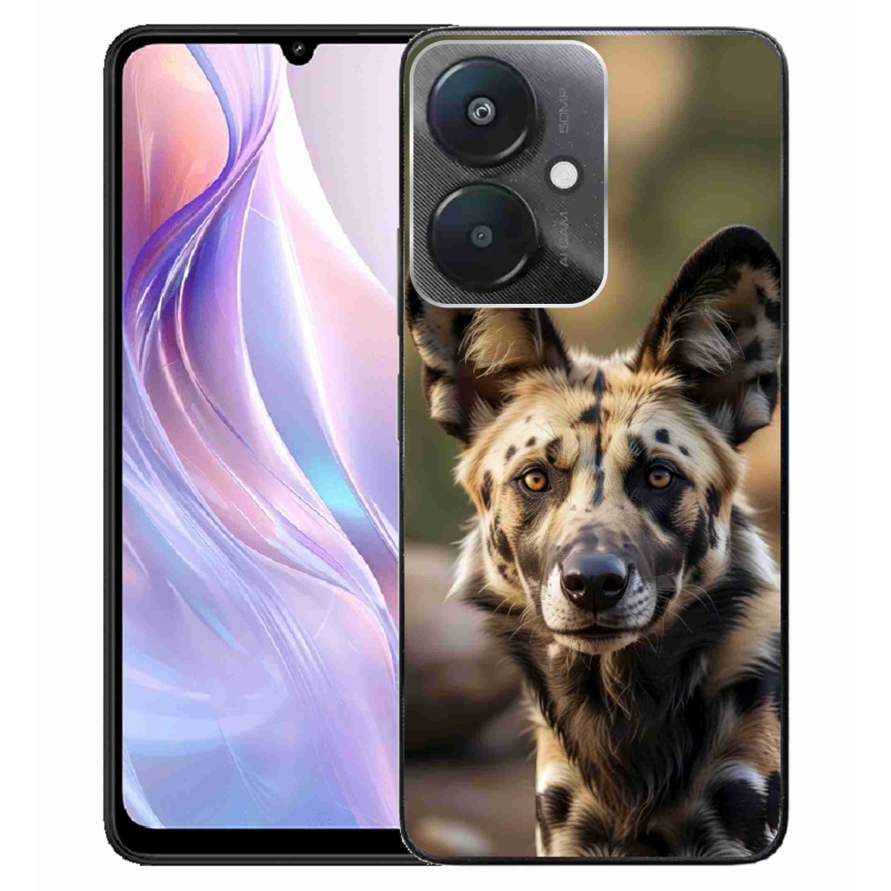 Gélový kryt mmCase na Xiaomi Redmi 13C 5G - africký divoký pes