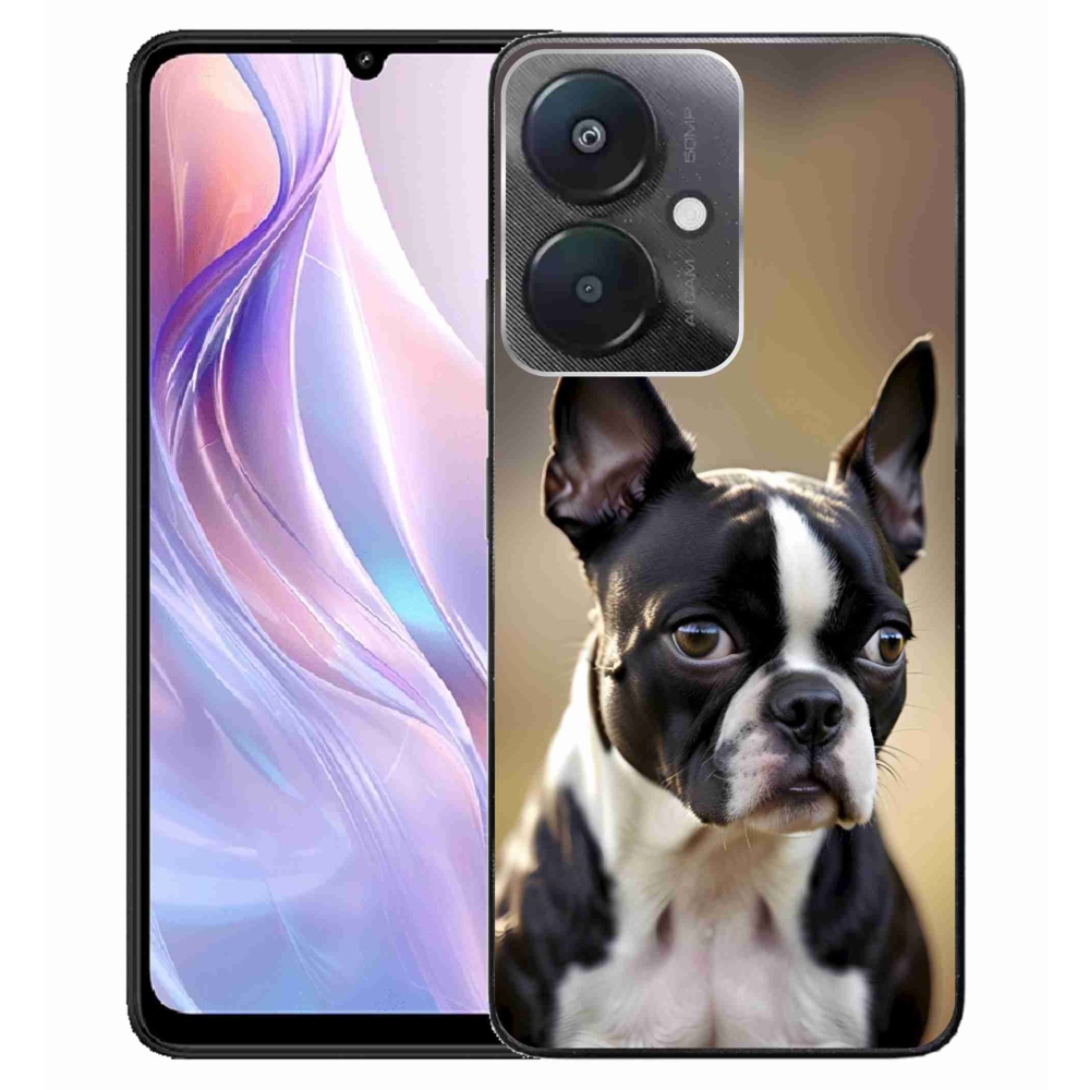 Gélový kryt mmCase na Xiaomi Redmi 13C 5G - bostonský teriér