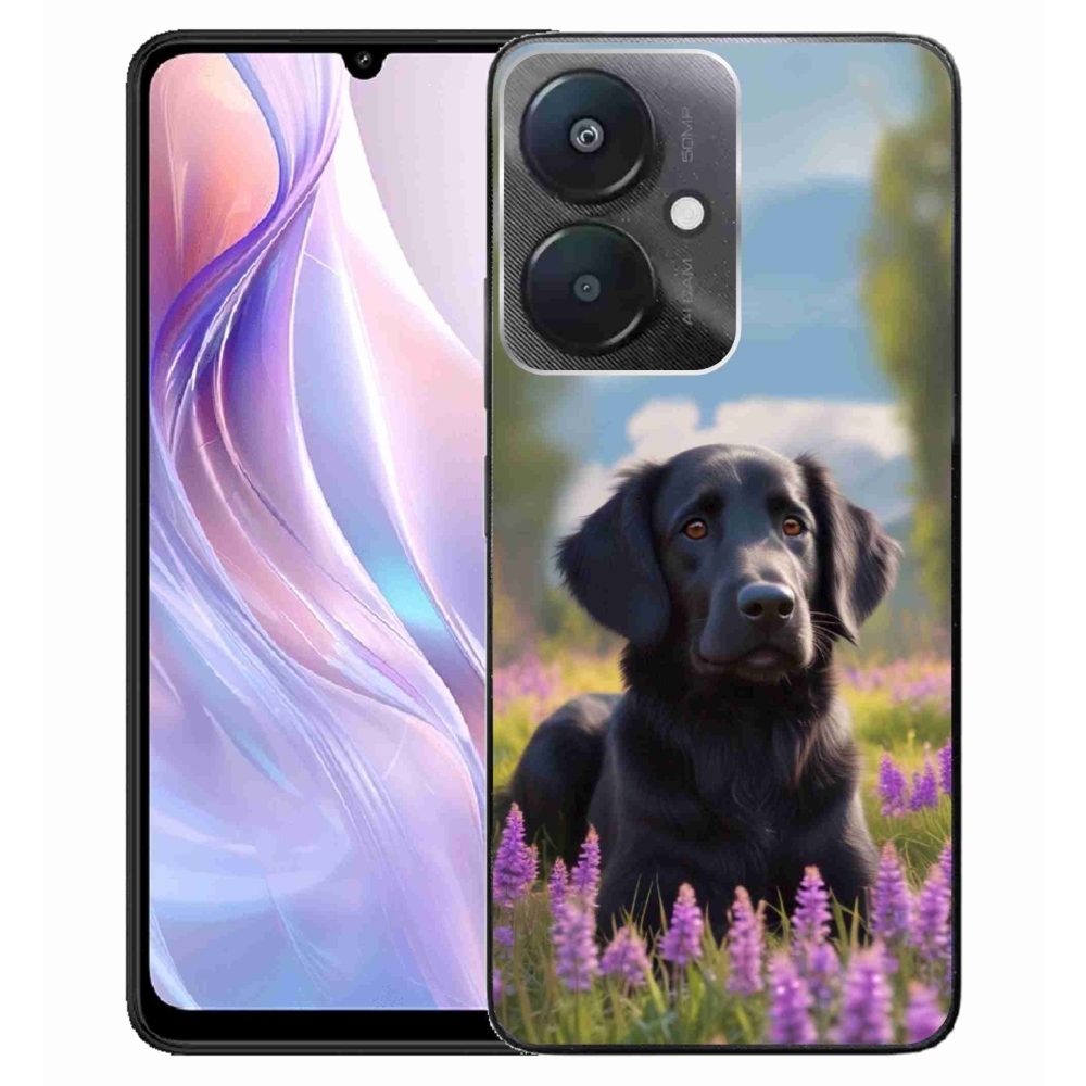 Gélový kryt mmCase na Xiaomi Redmi 13C 5G - elegantný čierny retriever