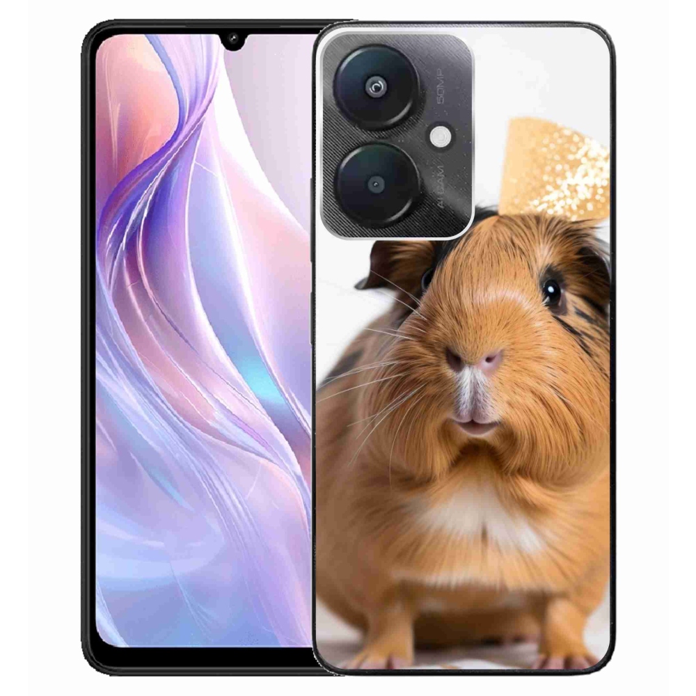 Gélový kryt mmCase na Xiaomi Redmi 13C 5G - hnedé morča