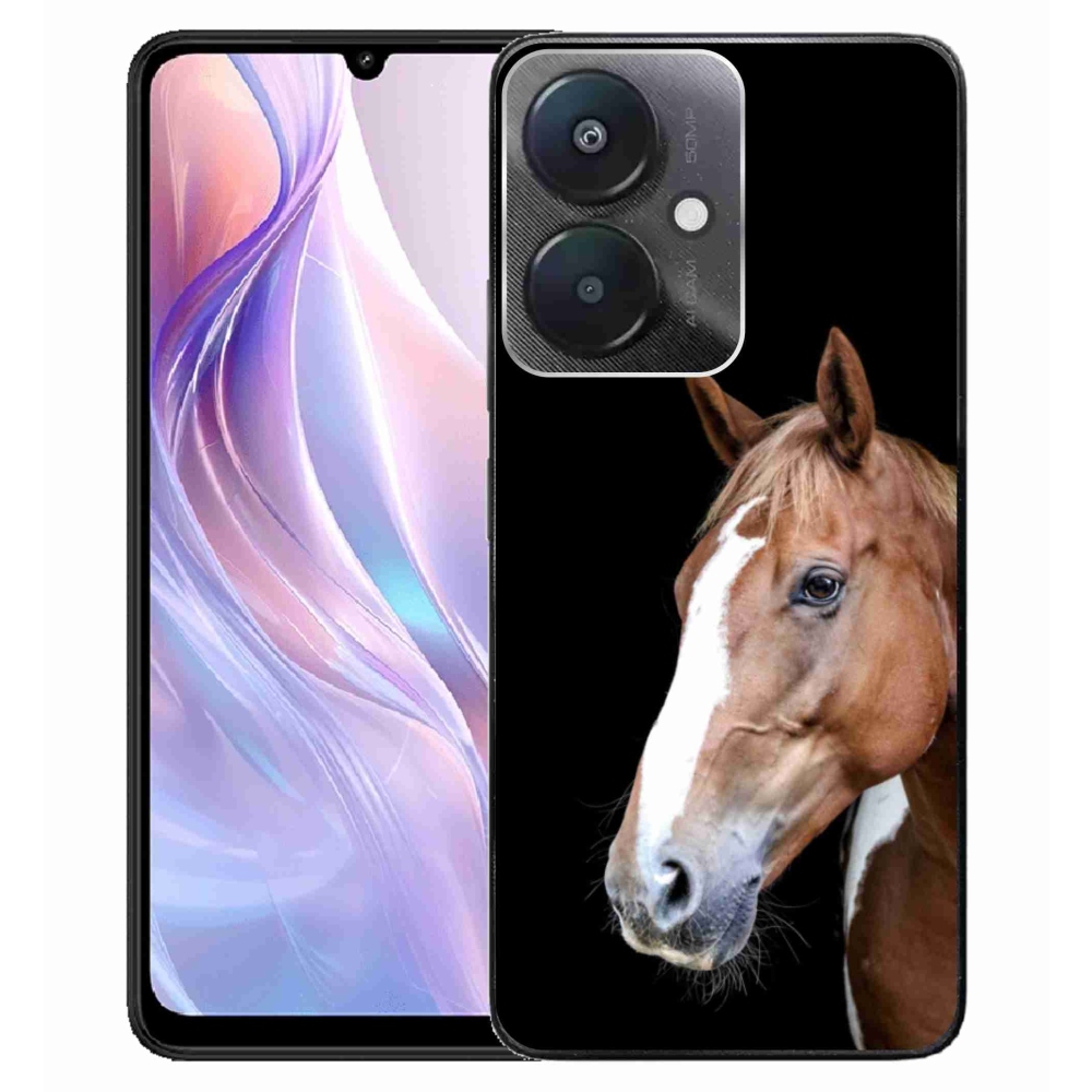 Gélový kryt mmCase na Xiaomi Redmi 13C 5G - hnedý kôň 3