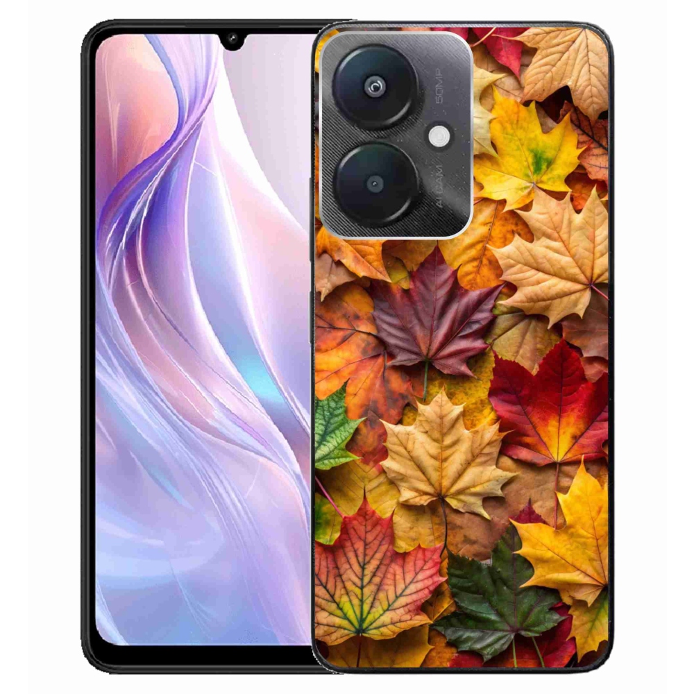 Gélový kryt mmCase na Xiaomi Redmi 13C 5G - javorové listy 2