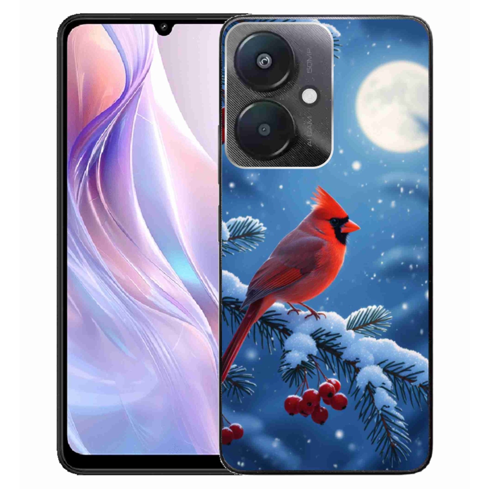 Gélový kryt mmCase na Xiaomi Redmi 13C 5G - kardinál červený