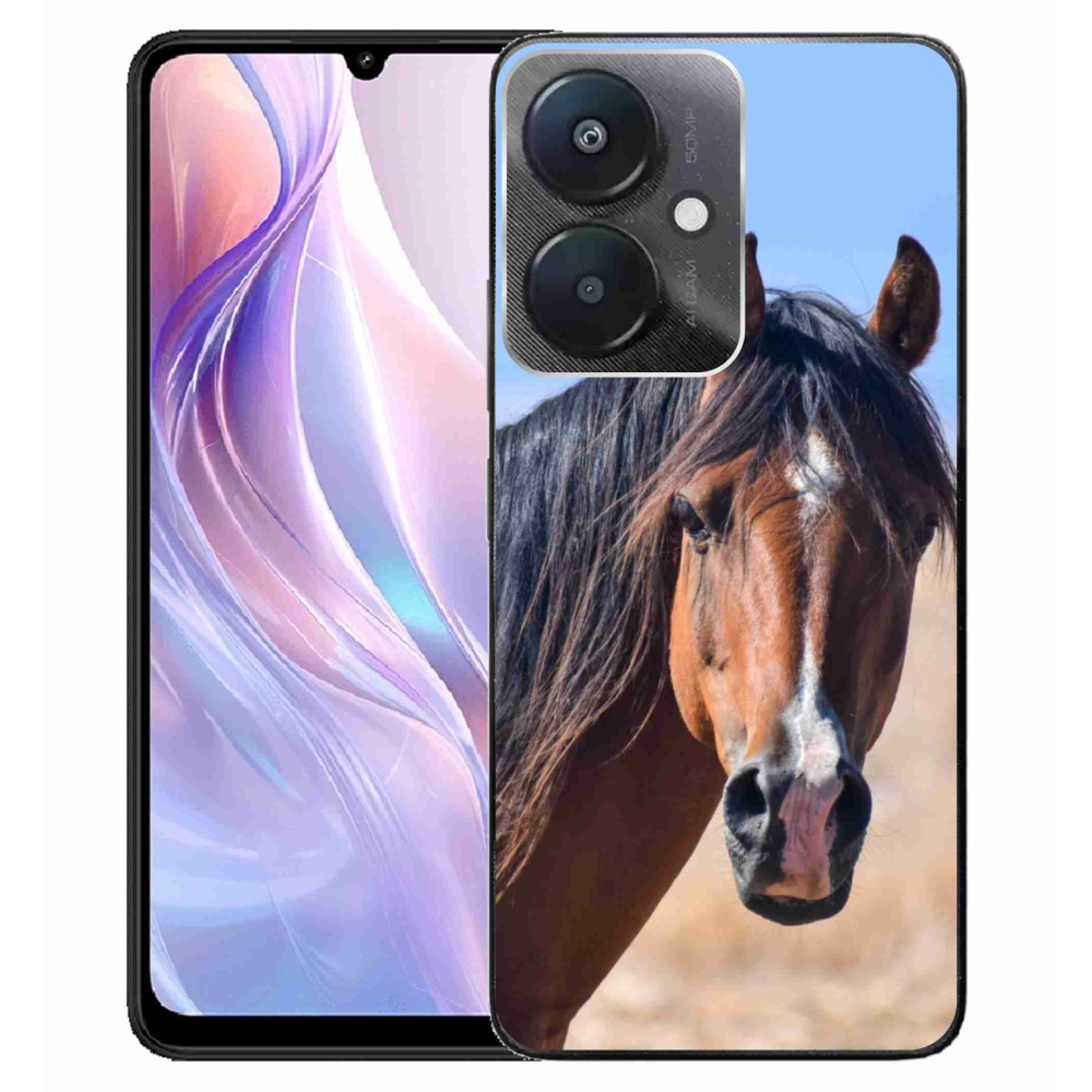 Gélový kryt mmCase na Xiaomi Redmi 13C 5G - pokojný kôň