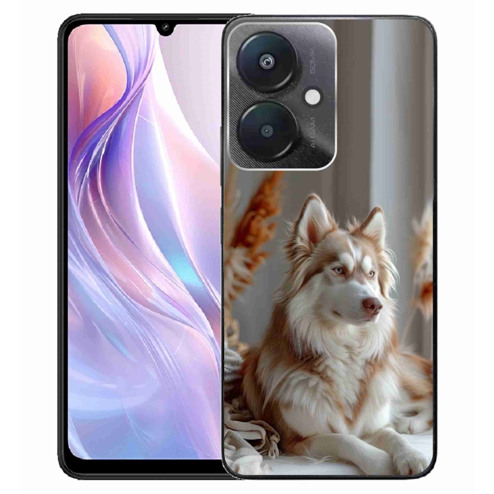 Gélový kryt mmCase na Xiaomi Redmi 13C 5G - pokojný sibírsky husky