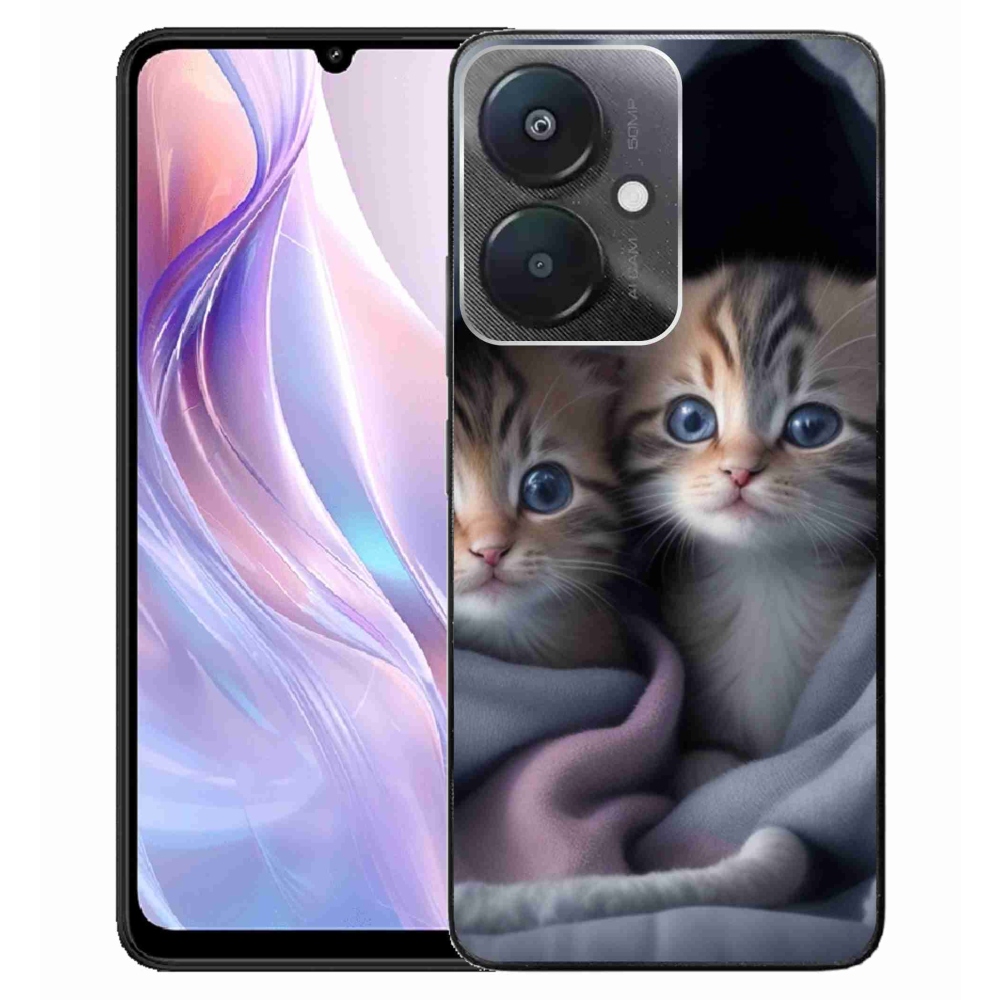 Gélový kryt mmCase na Xiaomi Redmi 13C 5G - mačacie duo 2