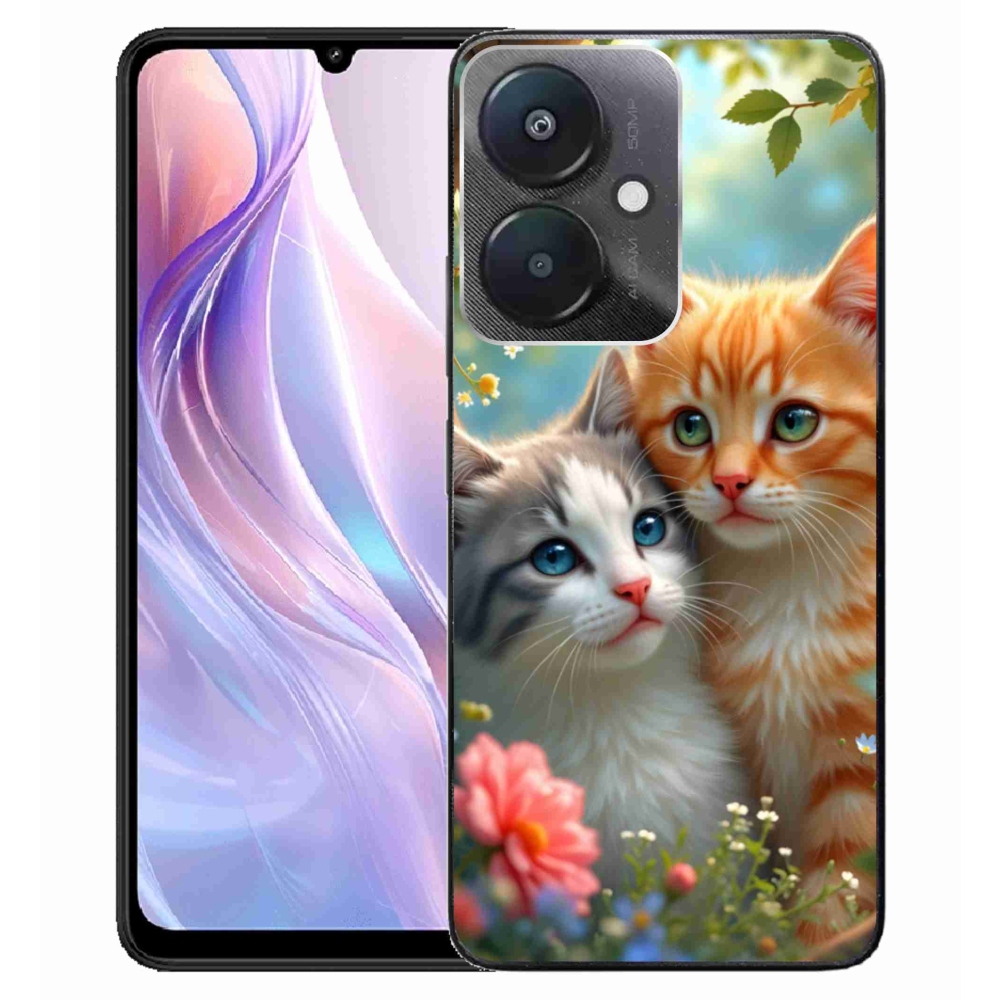 Gélový kryt mmCase na Xiaomi Redmi 13C 5G - mačacia láska 2