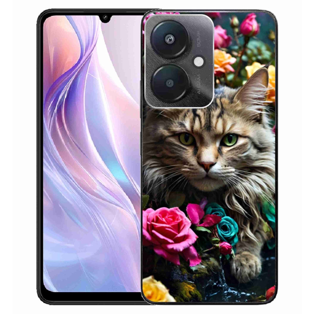 Gélový kryt mmCase na Xiaomi Redmi 13C 5G - mačacie pohľad 2