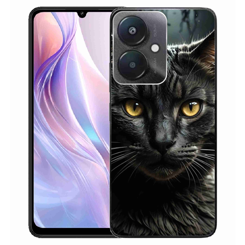 Gélový kryt mmCase na Xiaomi Redmi 13C 5G - mačacie pohľad 3