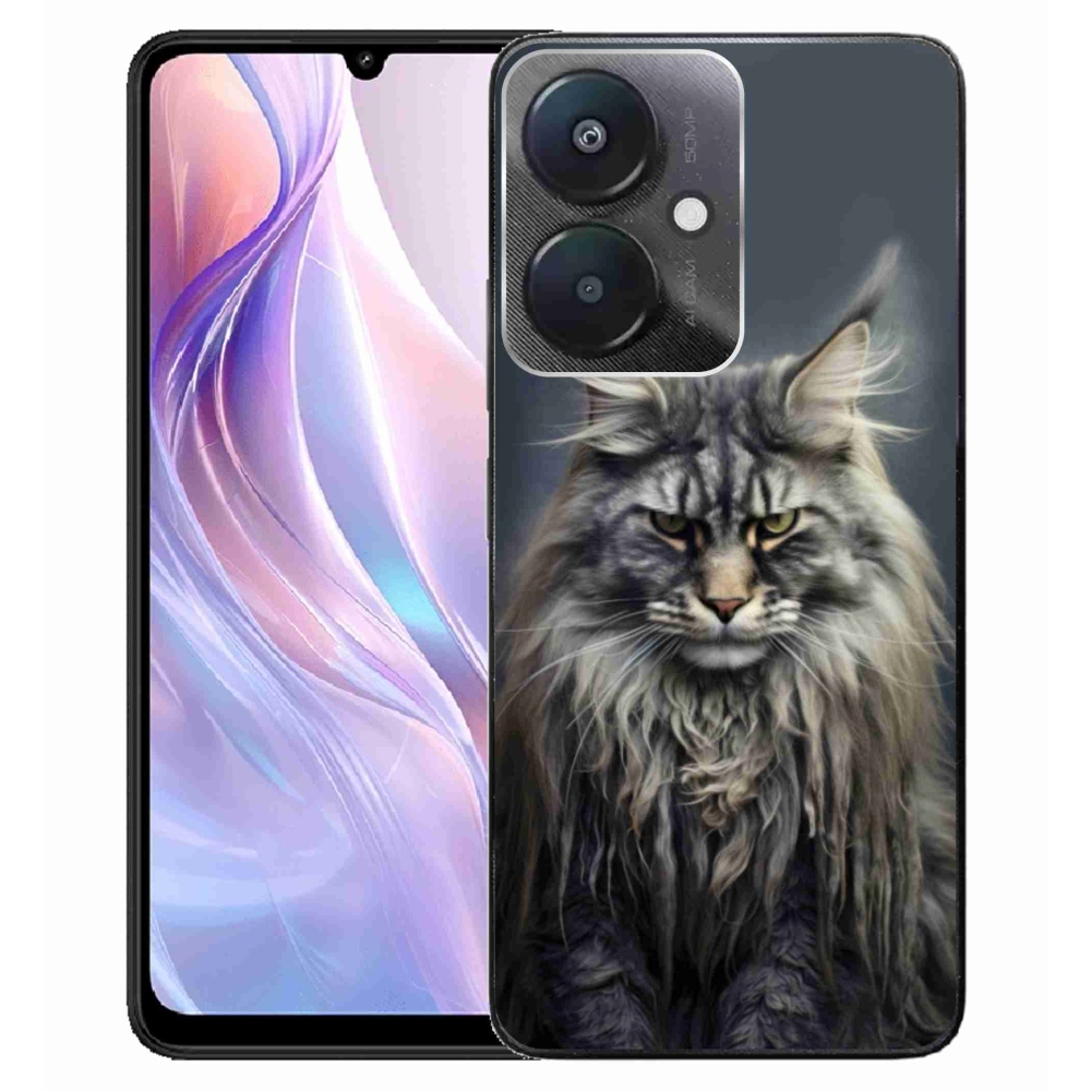 Gélový kryt mmCase na Xiaomi Redmi 13C 5G - mačacie pohľad 4