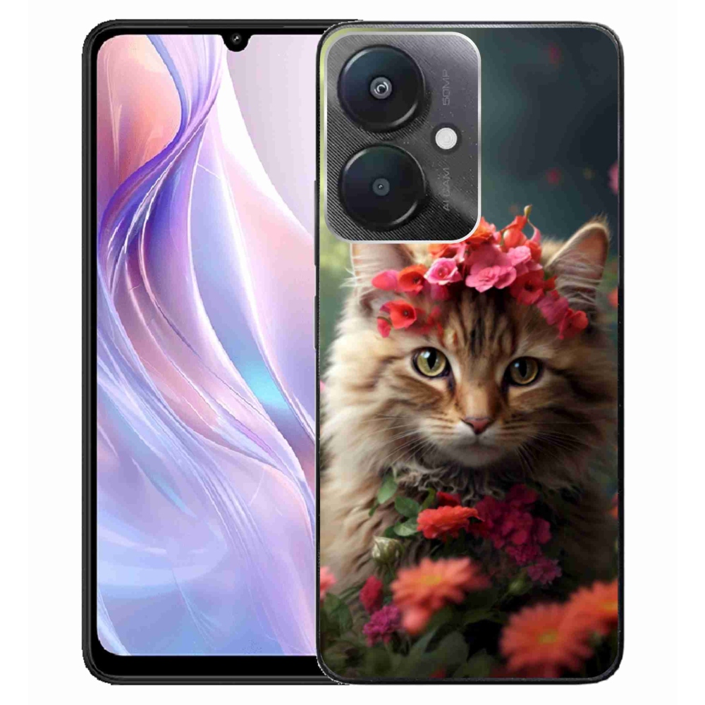 Gélový kryt mmCase na Xiaomi Redmi 13C 5G - mačacia princezná