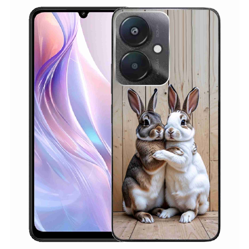 Gélový kryt mmCase na Xiaomi Redmi 13C 5G - králičie pár