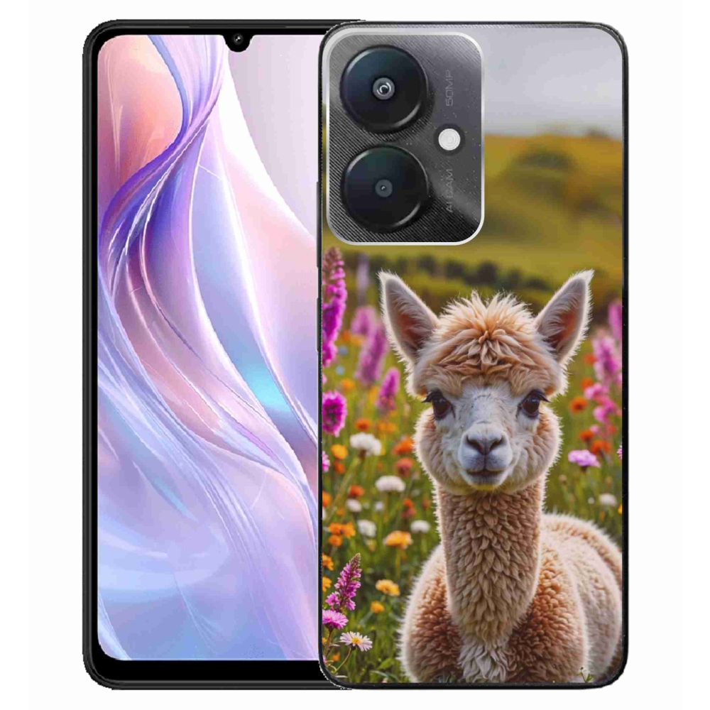 Gélový kryt mmCase na Xiaomi Redmi 13C 5G - lama na lúke