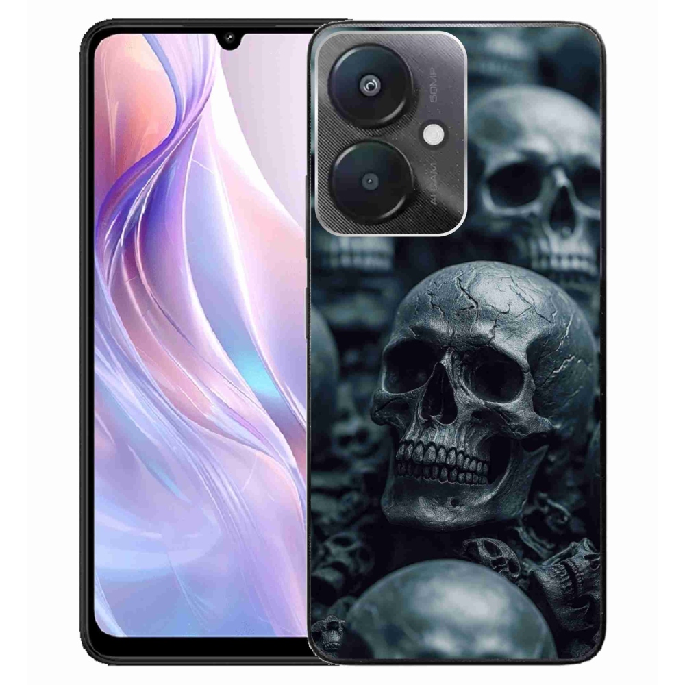 Gélový kryt mmCase na Xiaomi Redmi 13C 5G - lebka 2