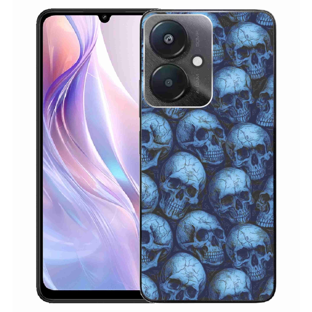 Gélový kryt mmCase na Xiaomi Redmi 13C 5G - lebky