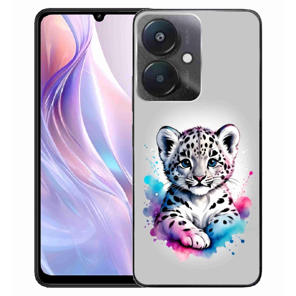 Gélový kryt mmCase na Xiaomi Redmi 13C 5G - leopardej mláďa