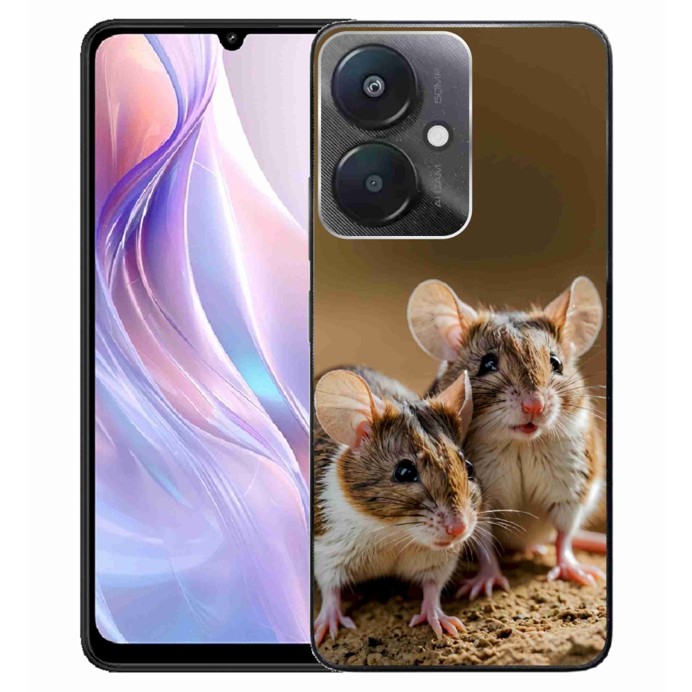 Gélový kryt mmCase na Xiaomi Redmi 13C 5G - myší duo