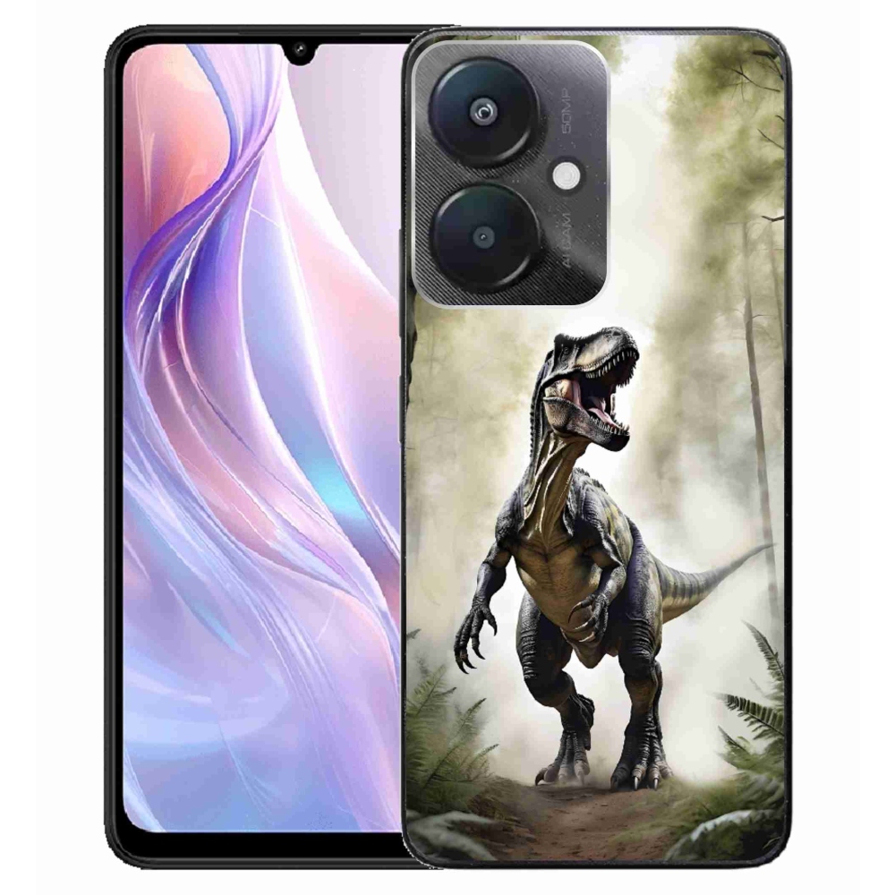 Gélový kryt mmCase na Xiaomi Redmi 13C 5G - naštvaný T-Rex