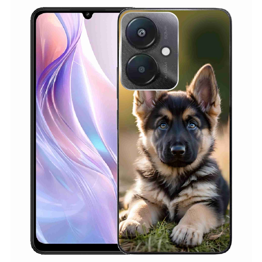 Gélový kryt mmCase na Xiaomi Redmi 13C 5G - nemecký ovčiak v prírode