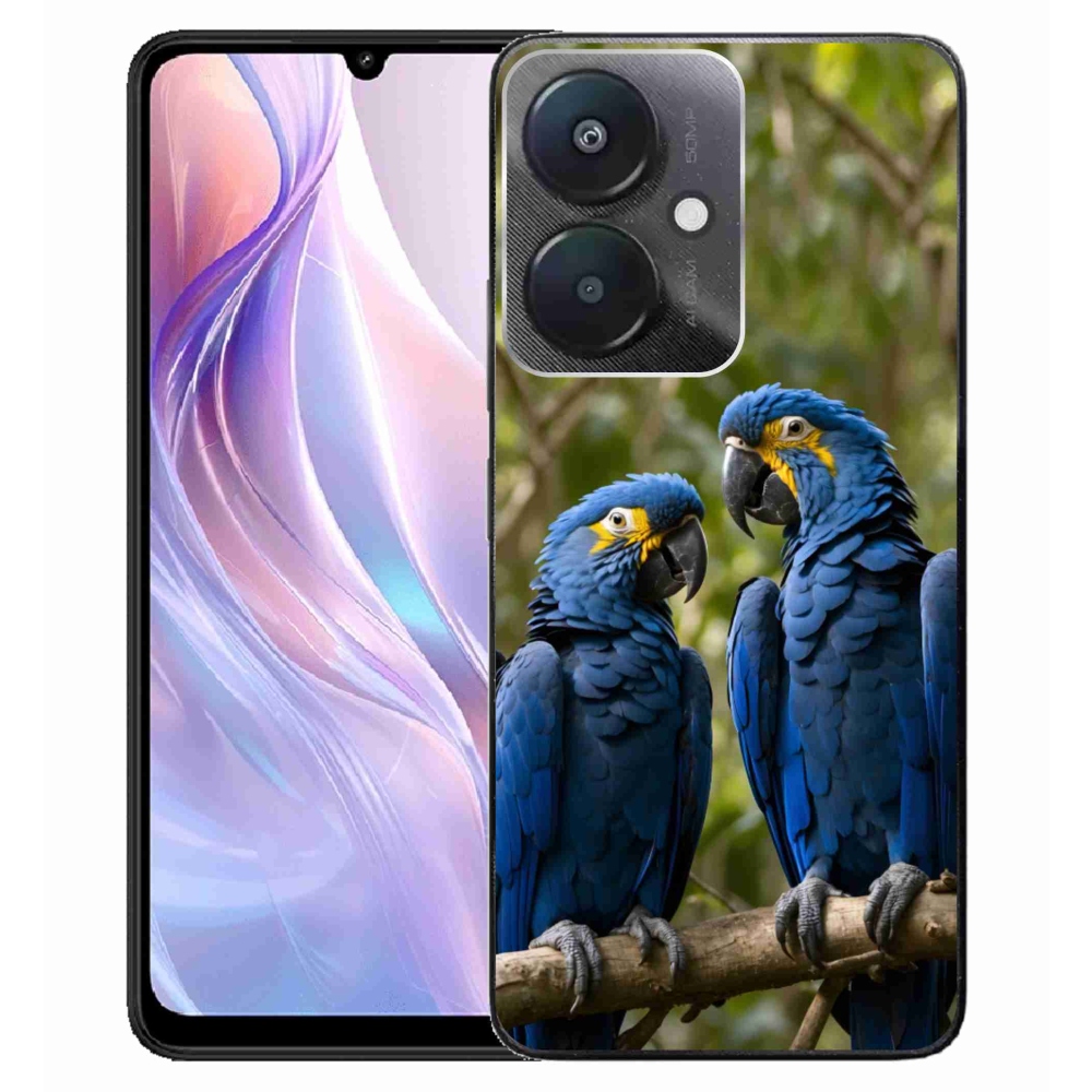 Gélový kryt mmCase na Xiaomi Redmi 13C 5G - papagájové duo