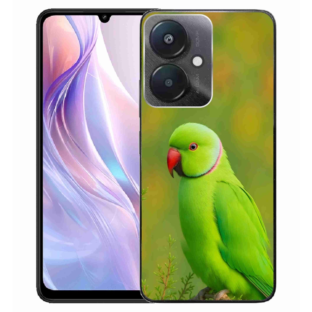 Gélový kryt mmCase na Xiaomi Redmi 13C 5G - papagáj Alexandr 2