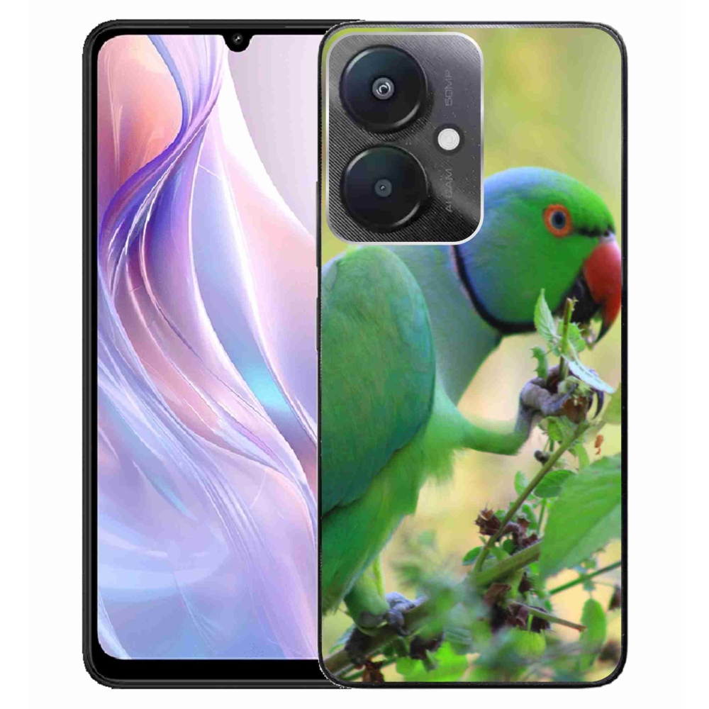 Gélový kryt mmCase na Xiaomi Redmi 13C 5G - papagáj Alexandr