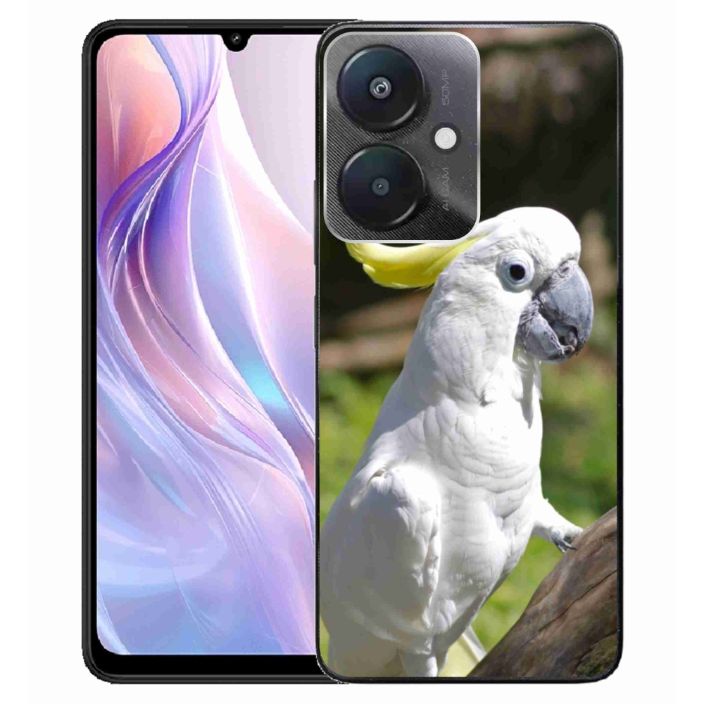 Gélový kryt mmCase na Xiaomi Redmi 13C 5G - papagáj kakadu 2