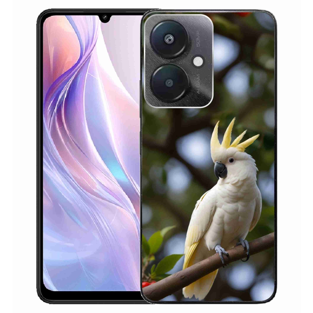 Gélový kryt mmCase na Xiaomi Redmi 13C 5G - papagáj kakadu 3