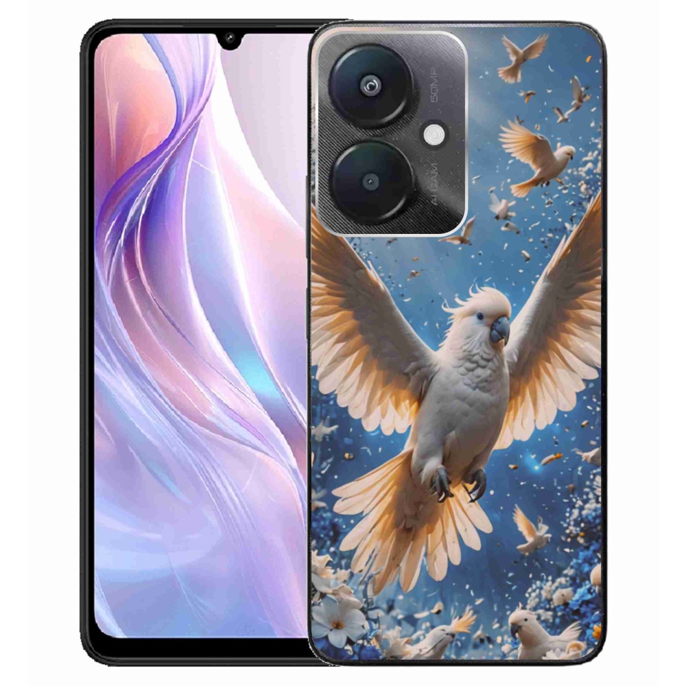 Gélový kryt mmCase na Xiaomi Redmi 13C 5G - papagáj kakadu