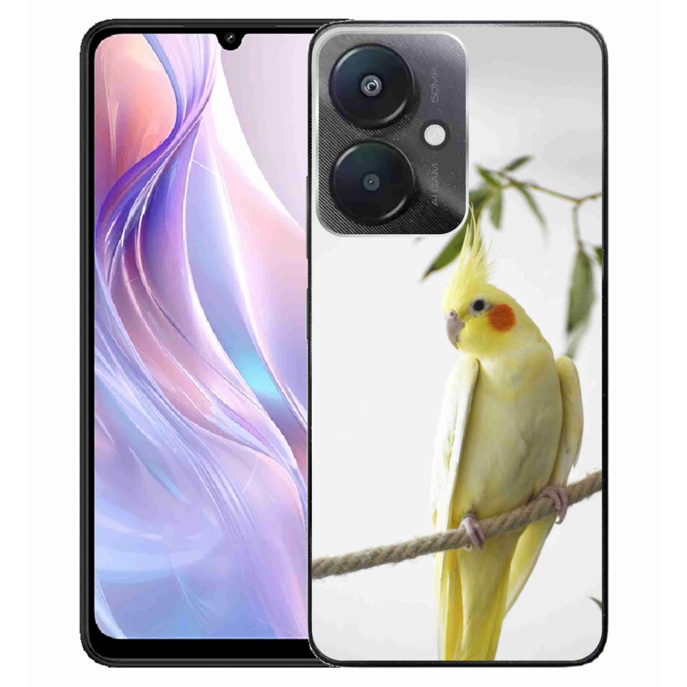 Gélový kryt mmCase na Xiaomi Redmi 13C 5G - papagáj korela chocholatá