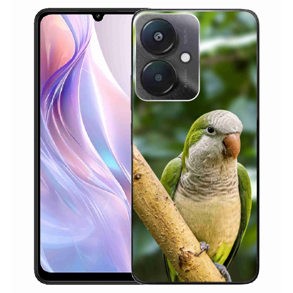 Gélový kryt mmCase na Xiaomi Redmi 13C 5G - papagáj mníšok