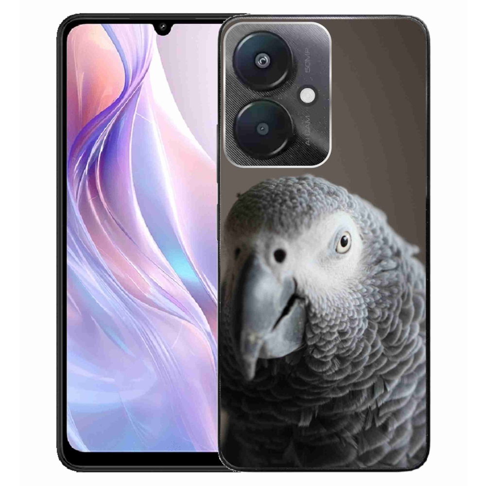 Gélový kryt mmCase na Xiaomi Redmi 13C 5G - papagáj žako 2