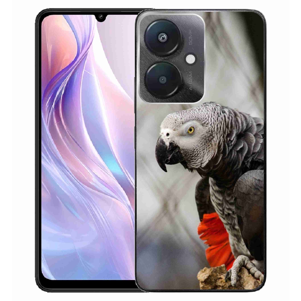 Gélový kryt mmCase na Xiaomi Redmi 13C 5G - papagáj žako 3