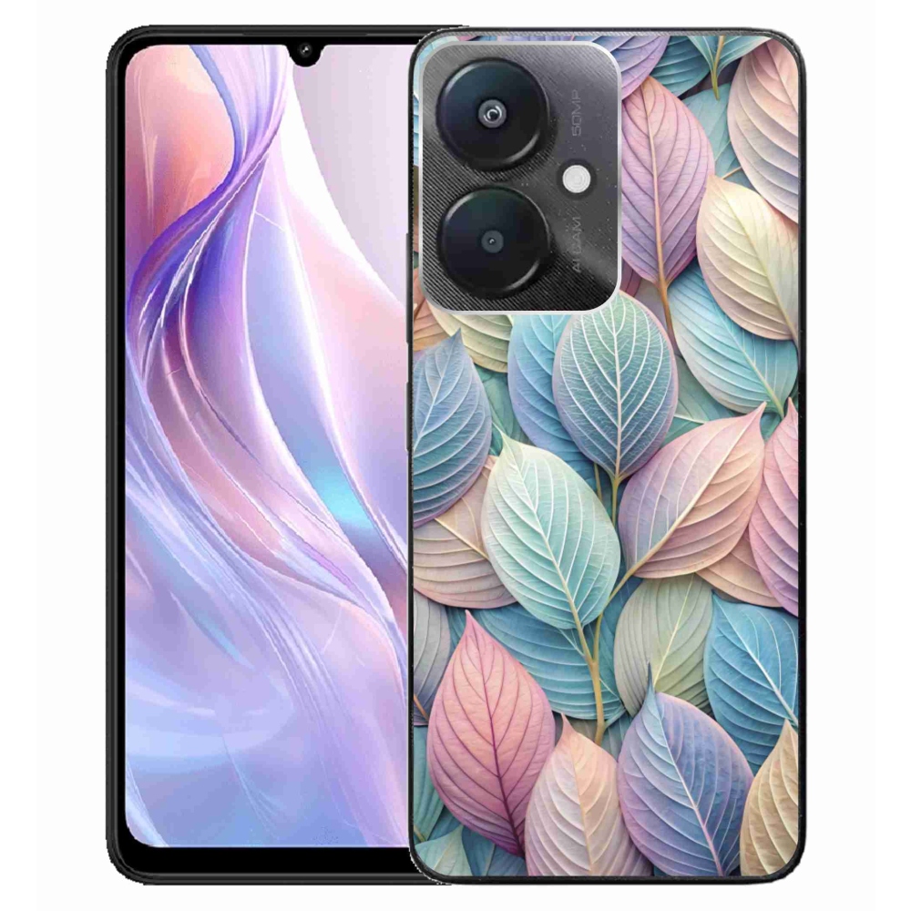 Gélový kryt mmCase na Xiaomi Redmi 13C 5G - pastelové listy