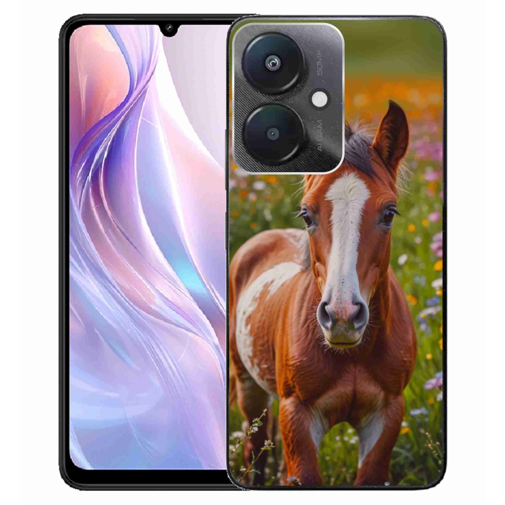 Gélový kryt mmCase na Xiaomi Redmi 13C 5G - roztomilé žriebä