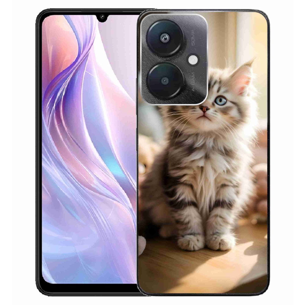 Gélový kryt mmCase na Xiaomi Redmi 13C 5G - roztomilé mačiatko 10