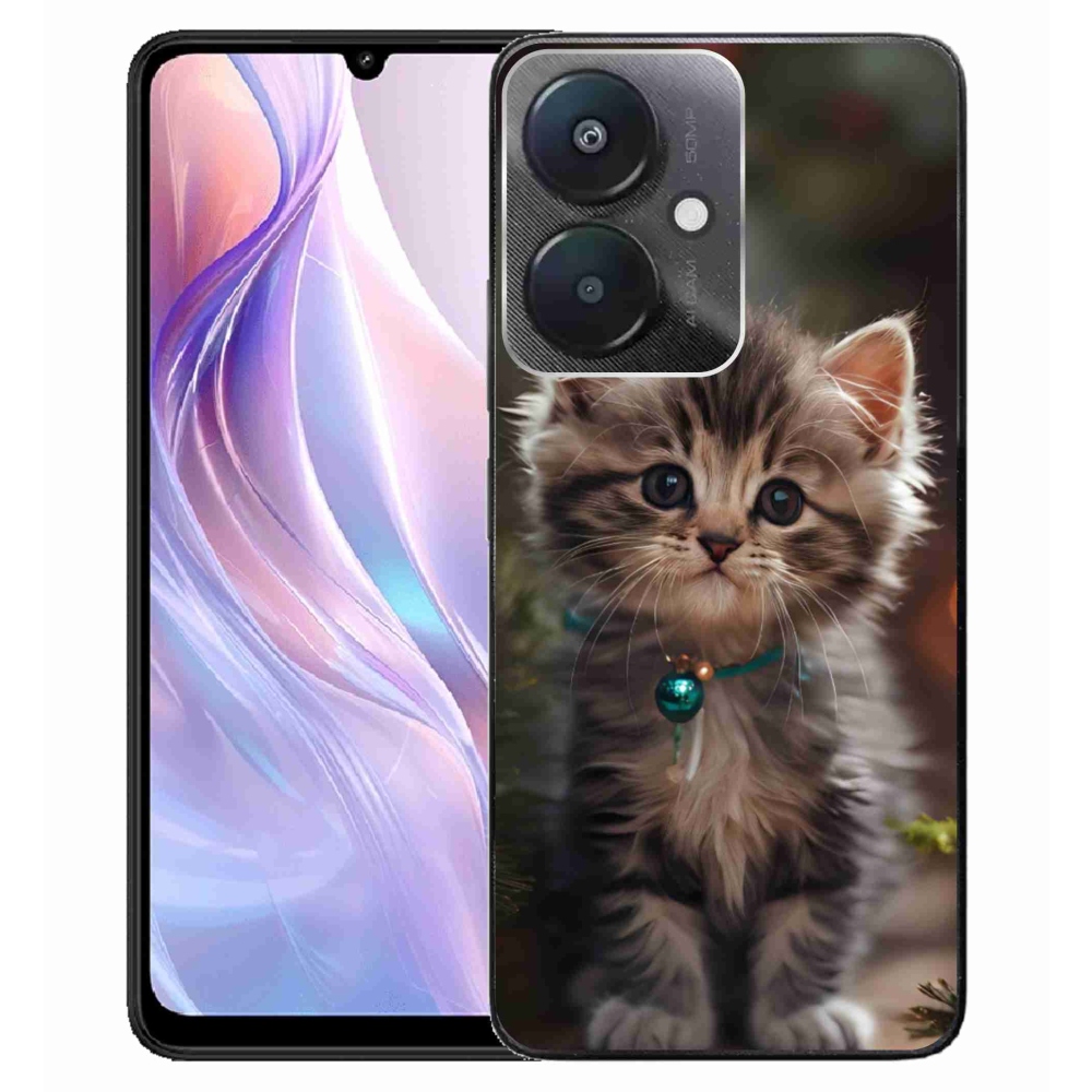 Gélový kryt mmCase na Xiaomi Redmi 13C 5G - roztomilé mačiatko 11