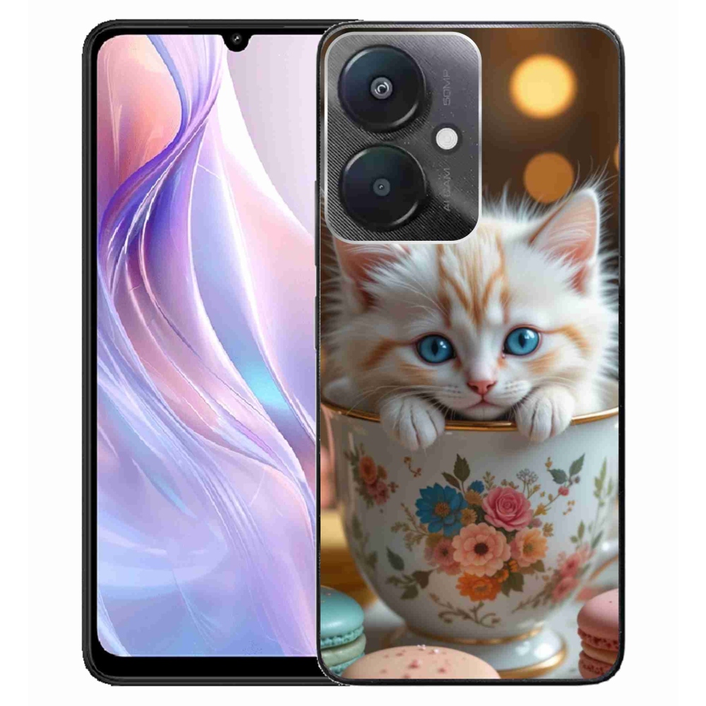 Gélový kryt mmCase na Xiaomi Redmi 13C 5G - roztomilé mačiatko 6