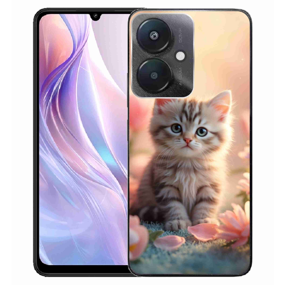 Gélový kryt mmCase na Xiaomi Redmi 13C 5G - roztomilé mačiatko 8