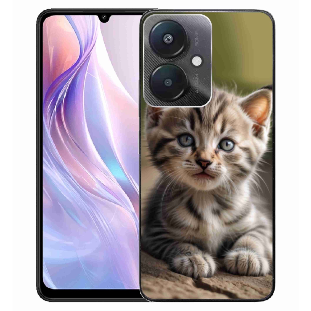 Gélový kryt mmCase na Xiaomi Redmi 13C 5G - roztomilé mačiatko 9