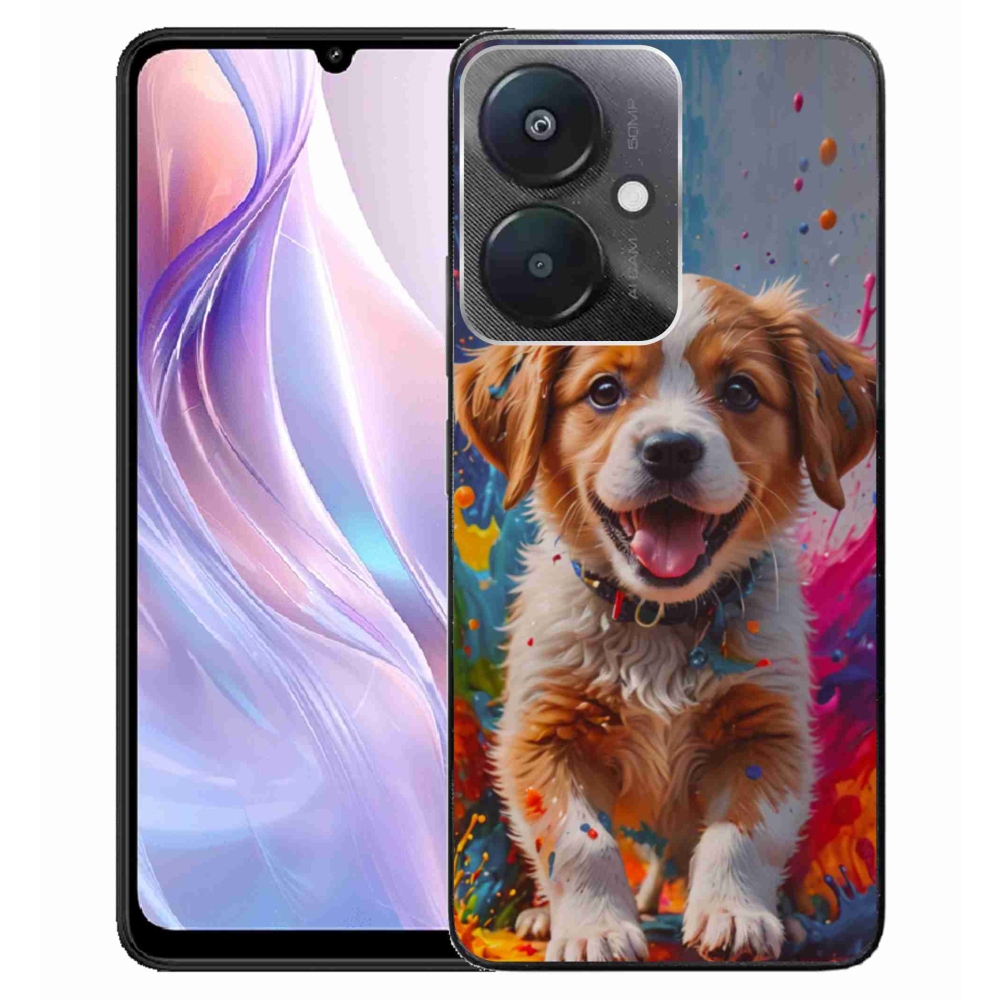 Gélový kryt mmCase na Xiaomi Redmi 13C 5G - roztomilé šteňa 3