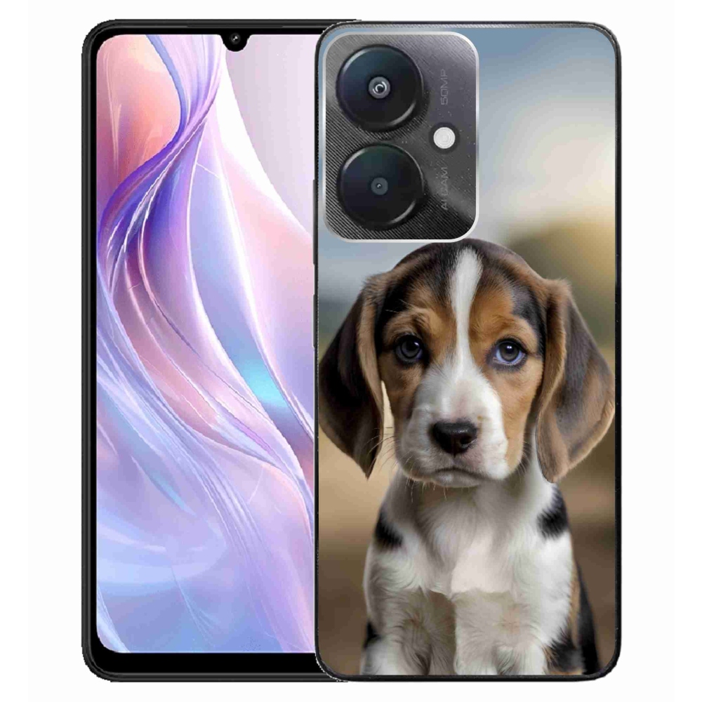 Gélový kryt mmCase na Xiaomi Redmi 13C 5G - roztomilý bígl
