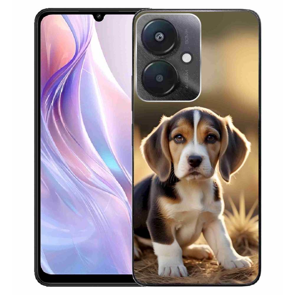 Gélový kryt mmCase na Xiaomi Redmi 13C 5G - roztomilý bígl