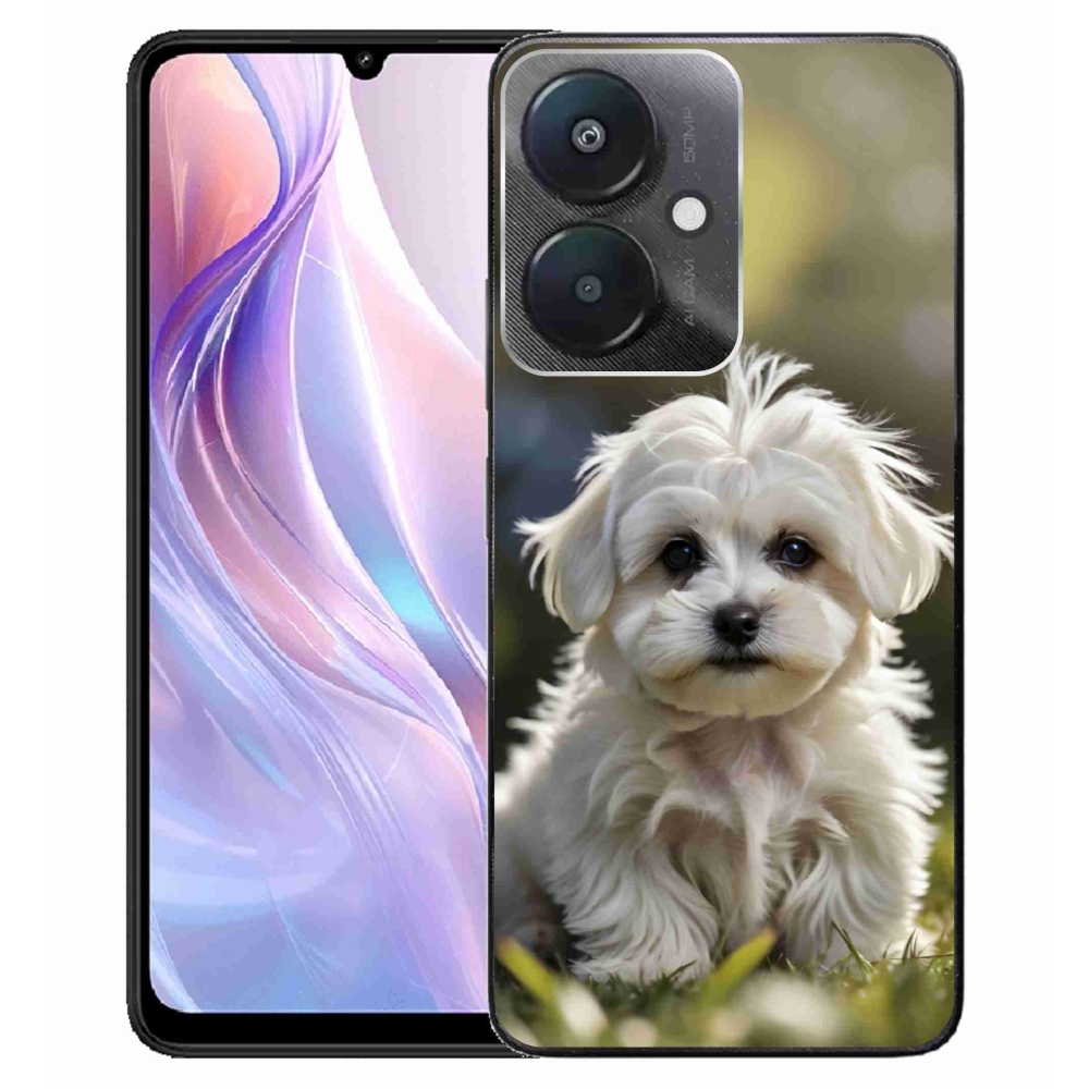 Gélový kryt mmCase na Xiaomi Redmi 13C 5G - roztomilý maltézsky psík
