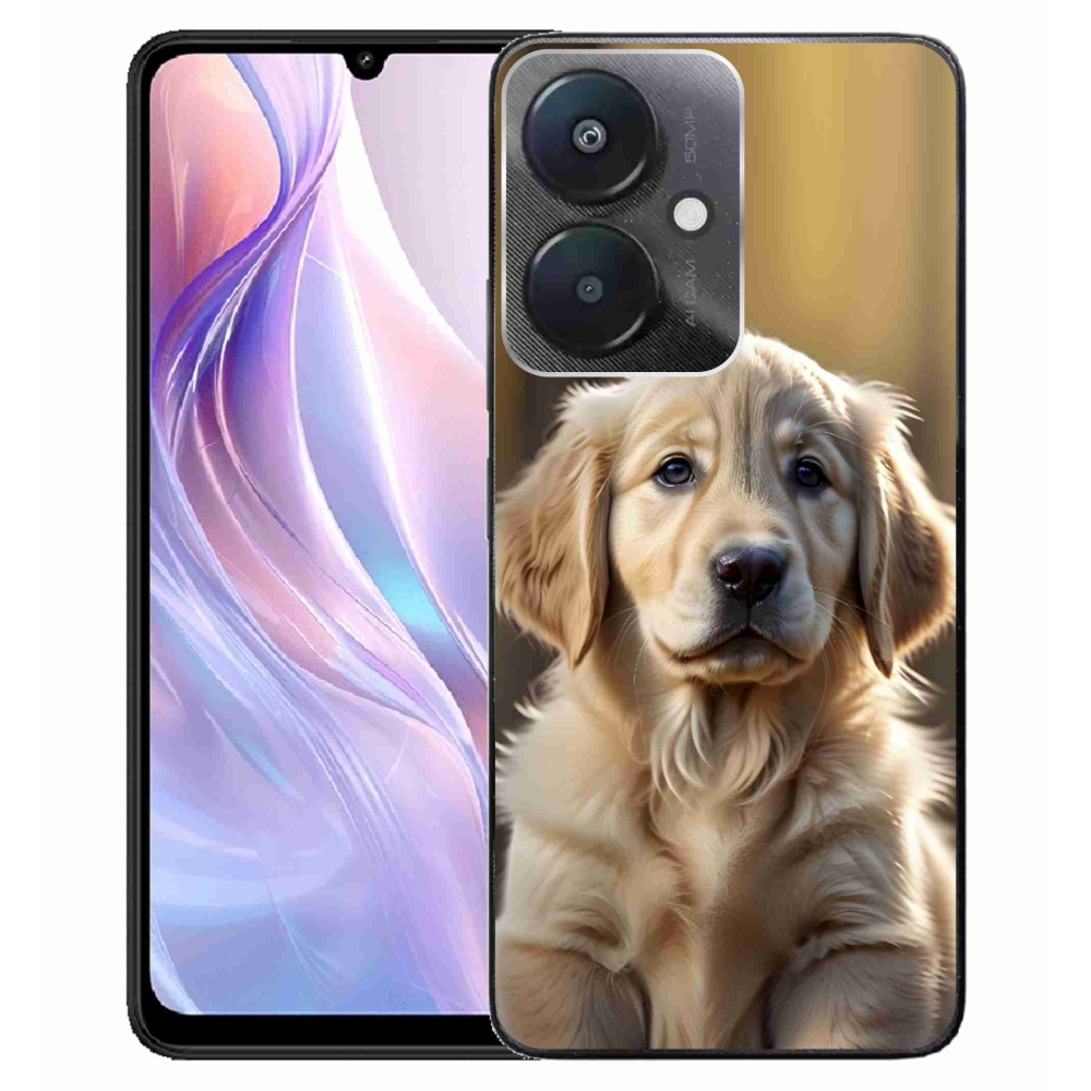 Gélový kryt mmCase na Xiaomi Redmi 13C 5G - roztomilý zlatý retriever