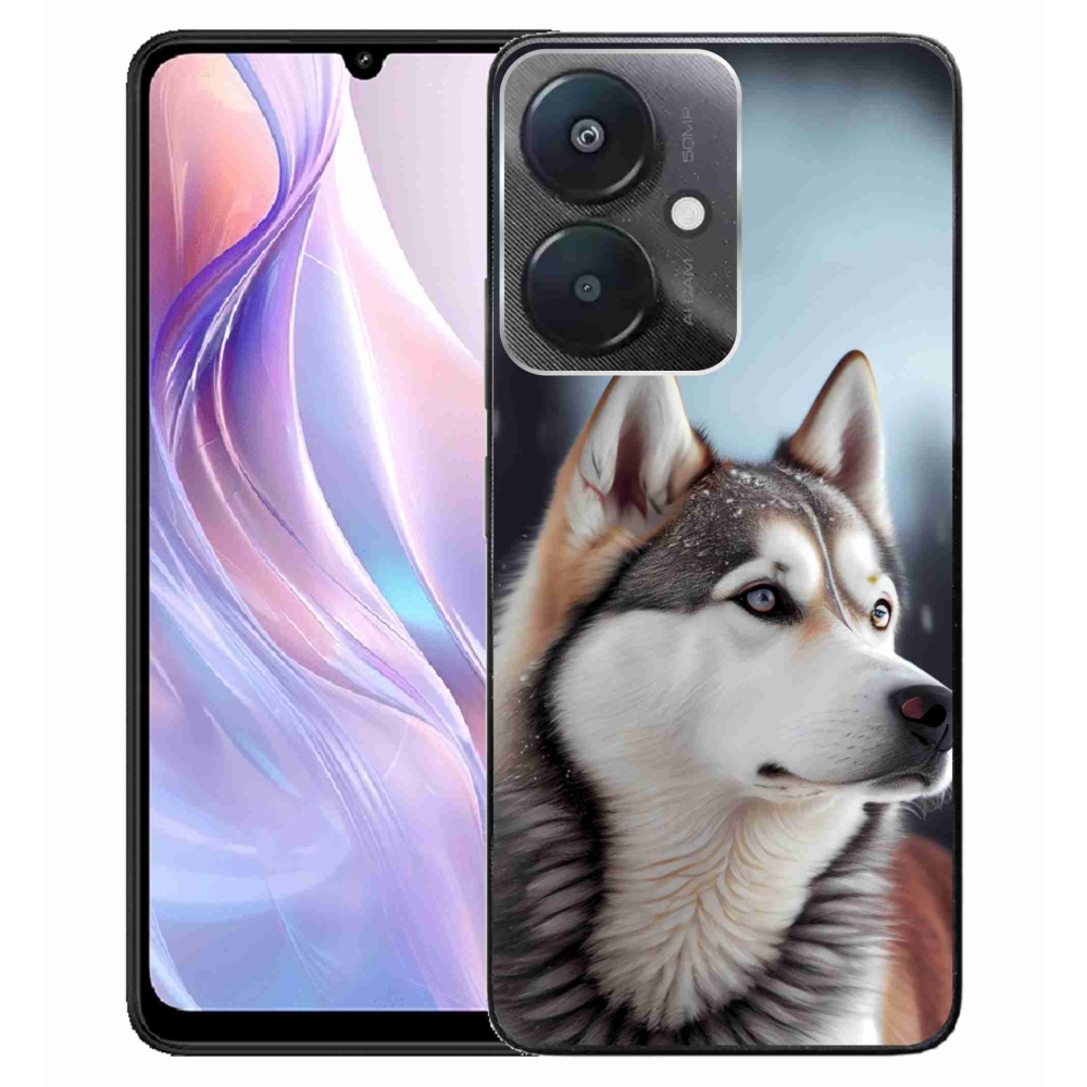 Gélový kryt mmCase na Xiaomi Redmi 13C 5G - sibírsky husky