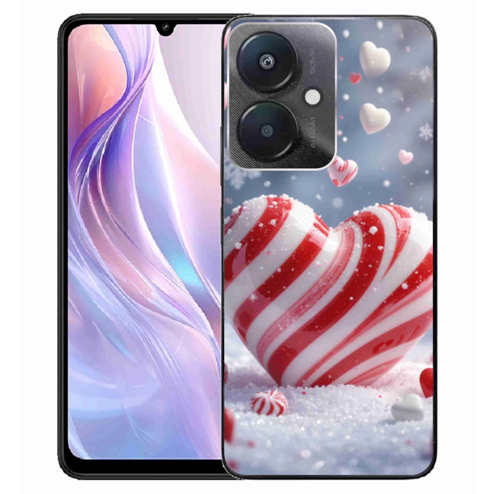 Gélový kryt mmCase na Xiaomi Redmi 13C 5G - sladké srdce