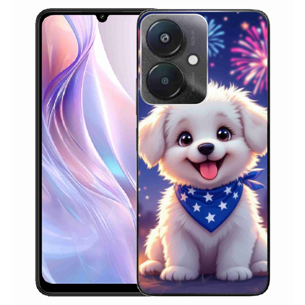 Gélový kryt mmCase na Xiaomi Redmi 13C 5G - slávnostné šteňa