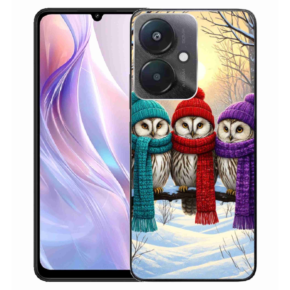 Gélový kryt mmCase na Xiaomi Redmi 13C 5G - soví priatelia