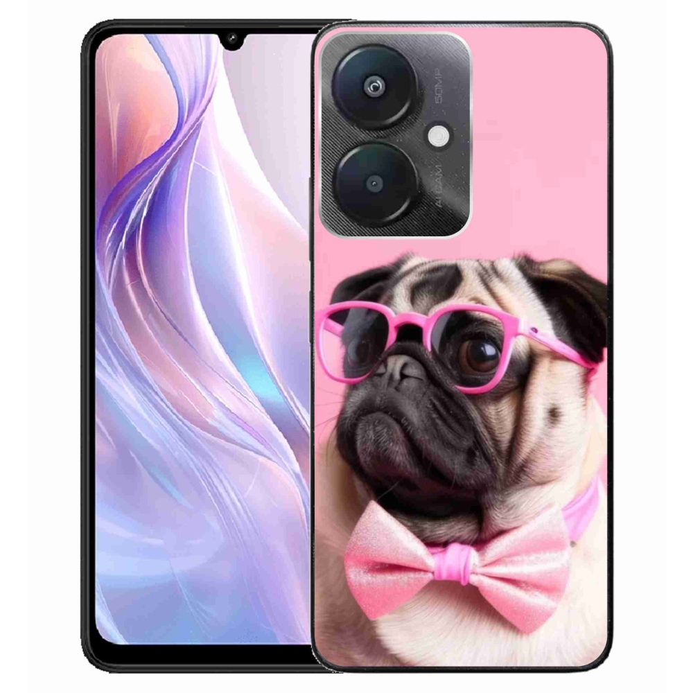 Gélový kryt mmCase na Xiaomi Redmi 13C 5G - štýlový mops